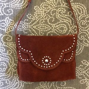 Sandro Suede Crossbody Bag